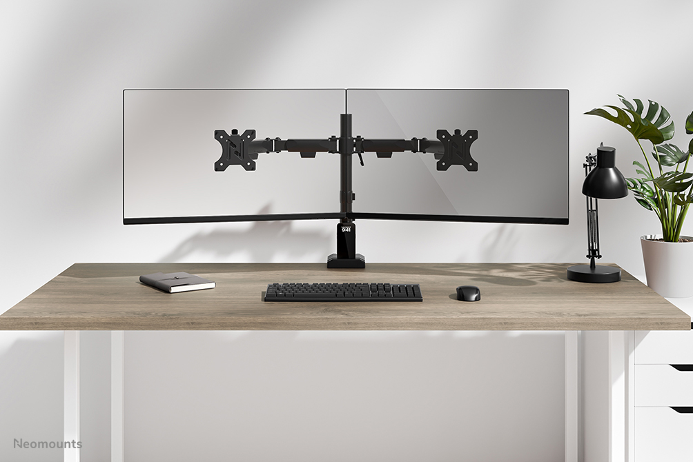 Neomounts DS60-600BL2 Braccio per monitor 10-32" - Quick-fix - 180°-stop